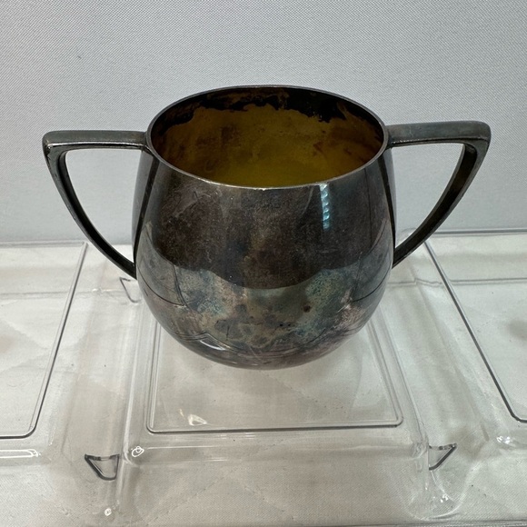 Vintage 1950’s Empire Crafts Quadruple Silver Plated Sugar Bowl Cup - Picture 7 of 7